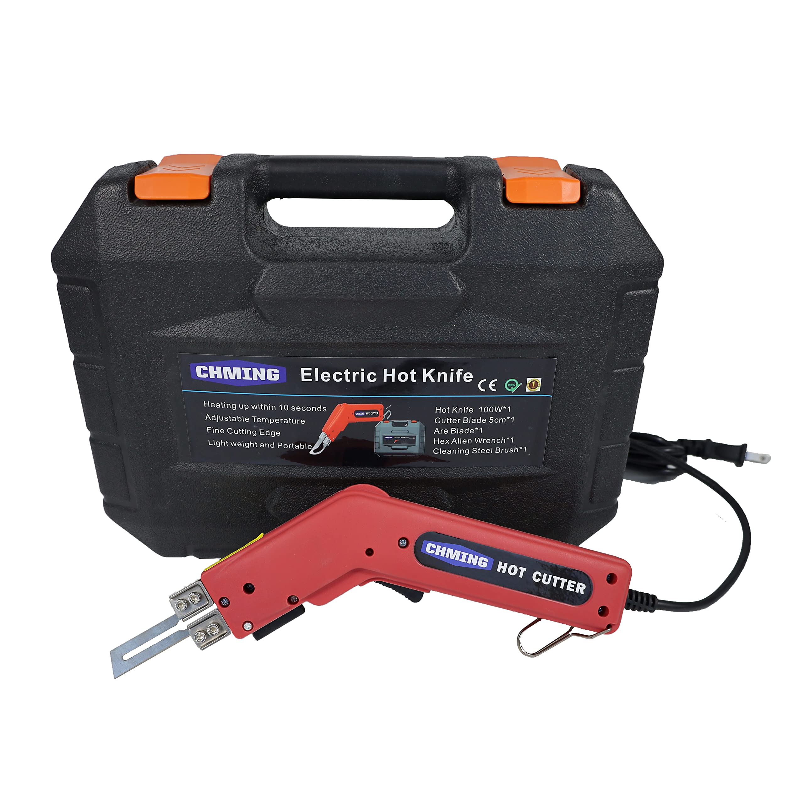 110V Electric Knife Hot Melting Cutter Foam Cloth Ribbon PVC Rope Nylon Electric Heating Knife Cutter Wall-cloth Cutting Tool