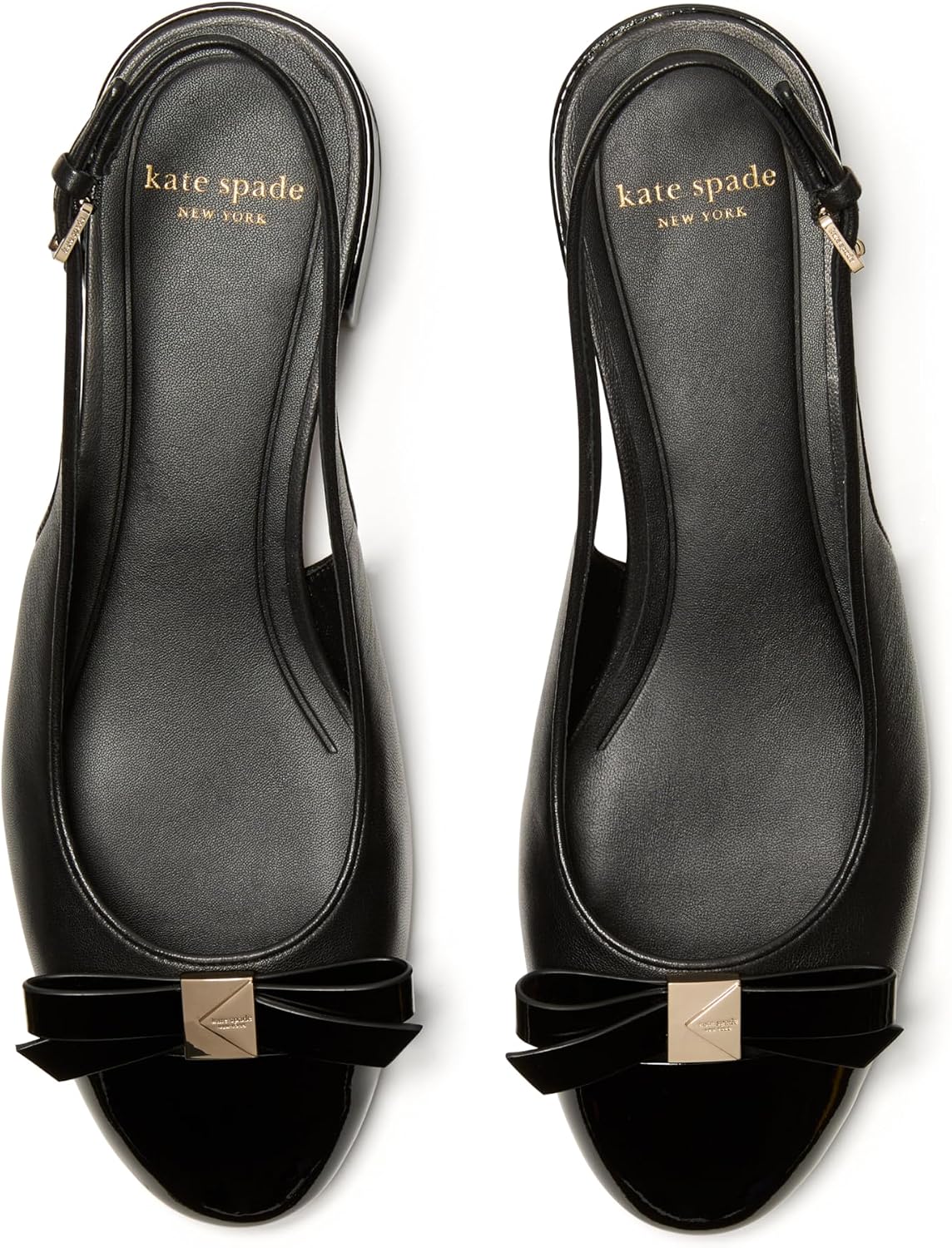 kate spade new york Women's Deco Bow Smooth Leather Slingback Pump
