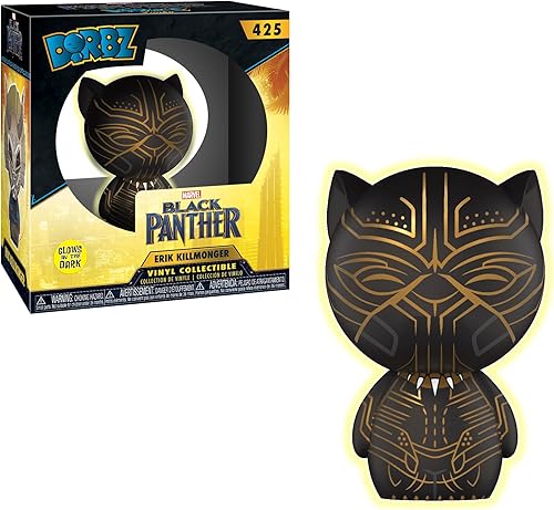 Miniatura 2 de Funko Dorbz Black Panther Movie - Figura coleccionable de Erik Killmonger Yellow Glow