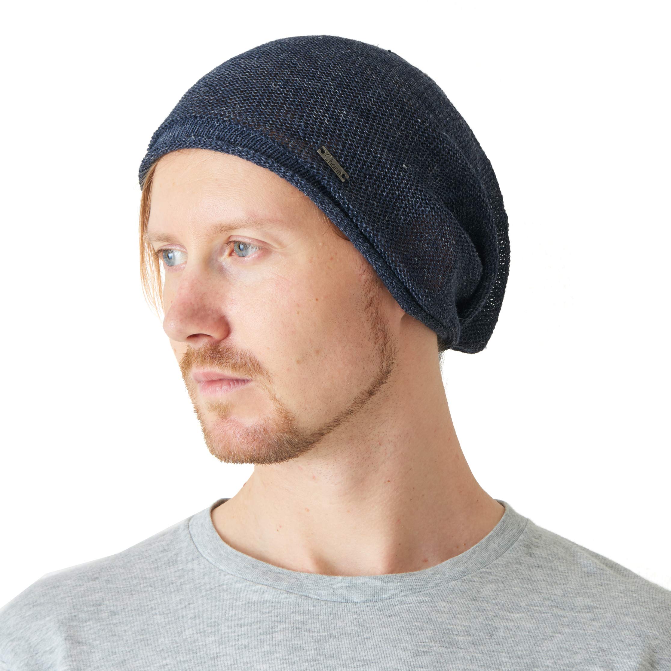 CHARM Casualbox | Lino Verano Gorros Beanie Desgarbado Enfriamiento Tejido Sombrero Unisex Hombre Mujeres