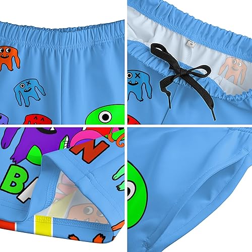 Miniatura 6 de Conjunto de camisa para niño y niña, traje corto de camisa de dibujos animados, monstruo de terror de manga corta para niños y niñas