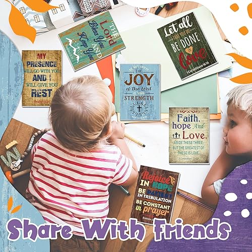 Vista 6 de CHENGU 50 cuadernos de versículos de la Biblia, diarios cristianos a granel, regalos cristianos a granel, diarios de oración religiosa, bloc