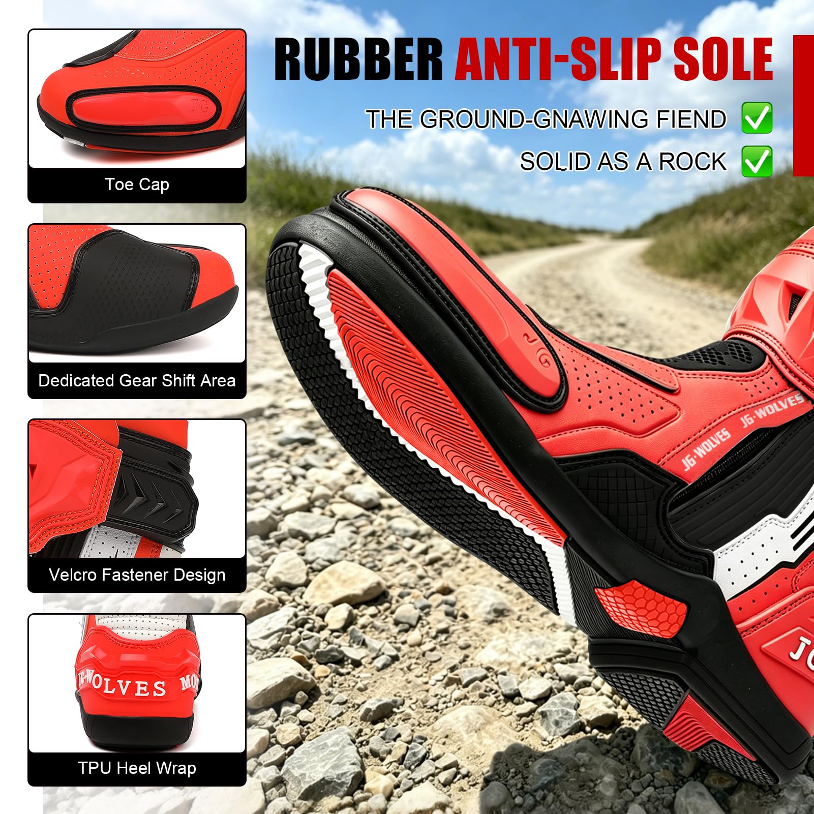 Stivali da Moto per Uomo e Donna, Scarpe da Moto in Pelle Traspiranti, Sneakers da Moto, Stivali da Moto con Supporto per La Caviglia, Suola Antiscivolo