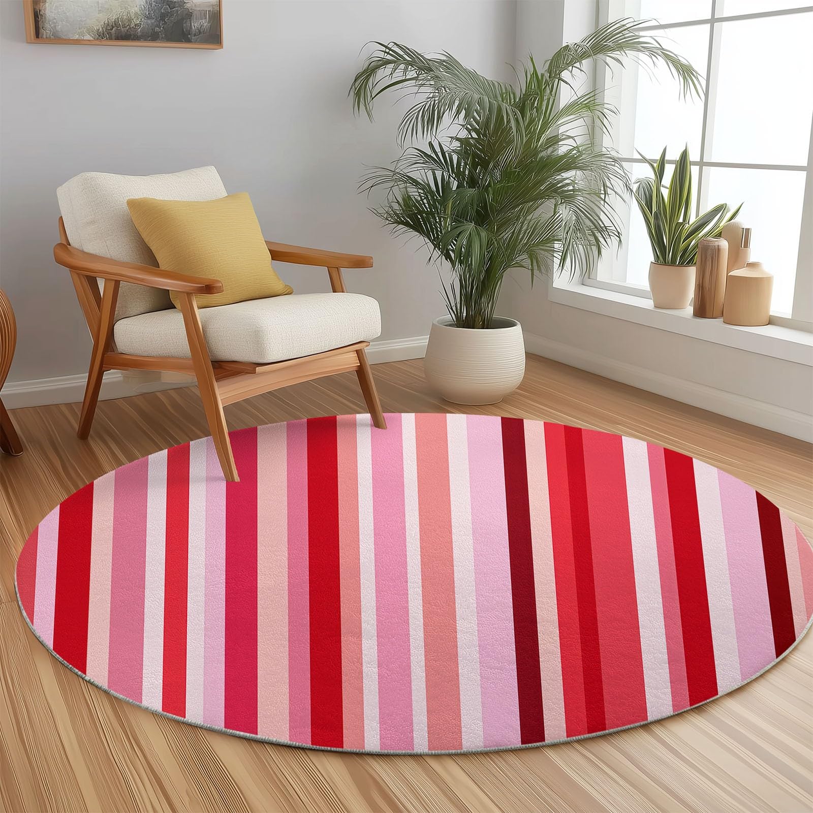 Grand tapis rond salon lavable moquette chambre rose antidérapante
