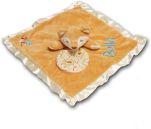 Miniatura 2 de Manta suave personalizada con nombre de Fox Lil Snugglers, para bebé, 13 pulgadas