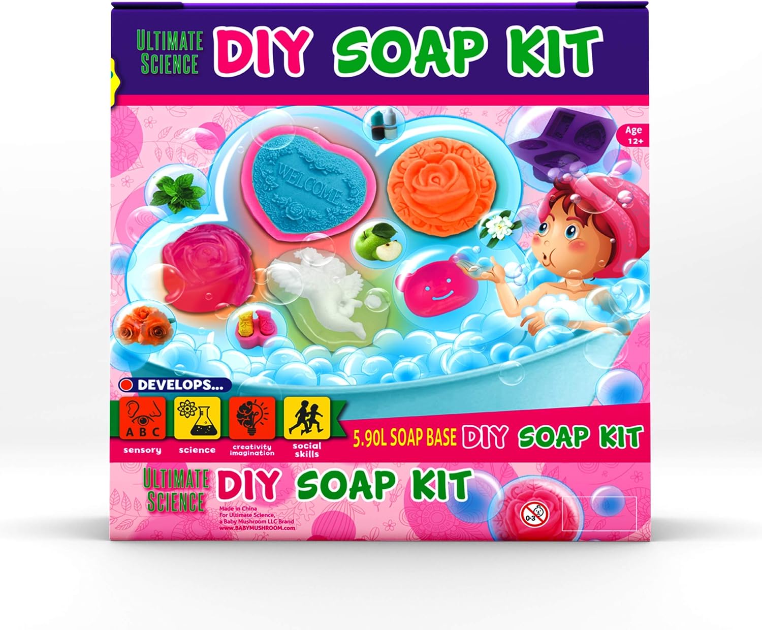 DIY Soap Making Kit Kids, Make Your Own Soap with Silicon Molds