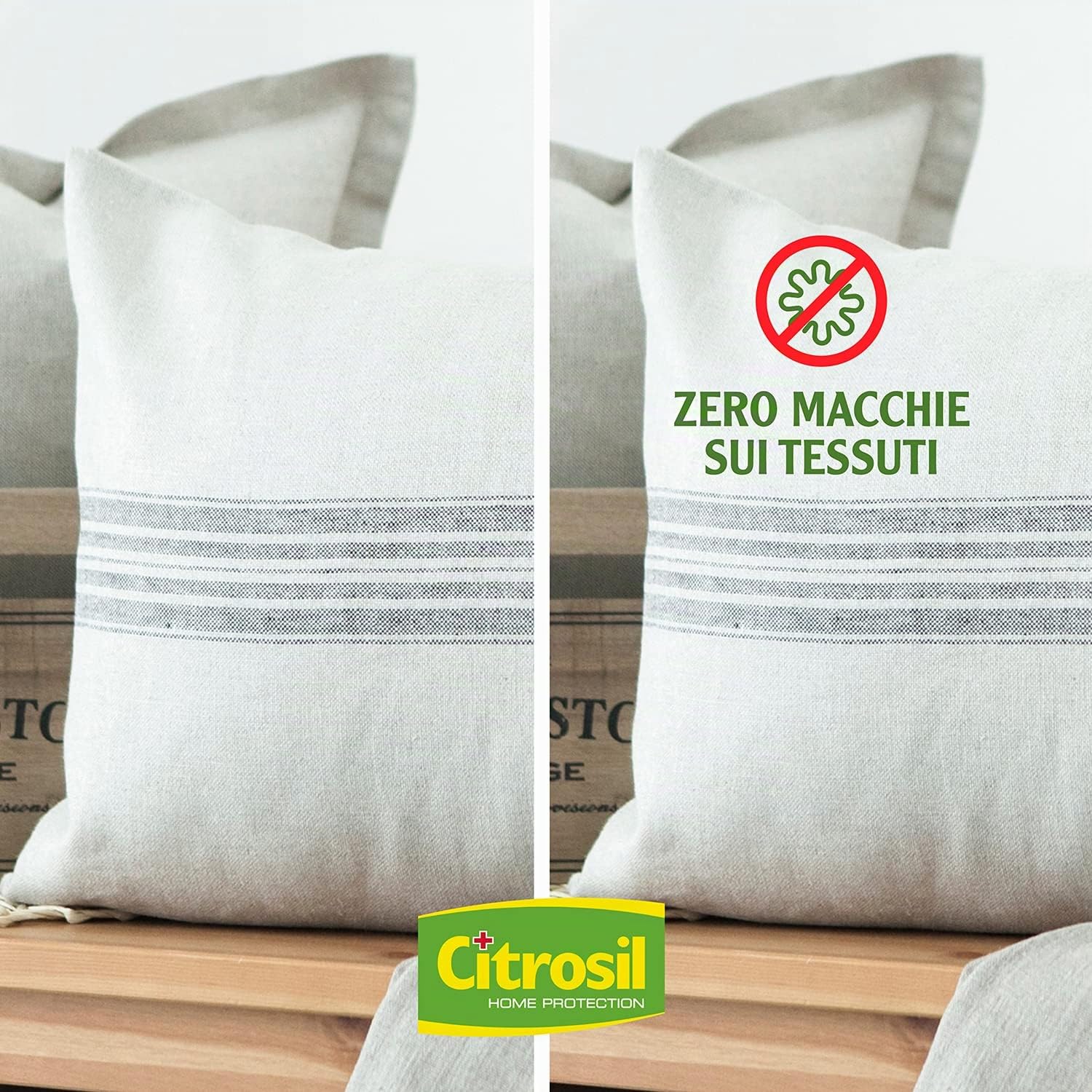 Citrosil Home Protection - Spray Disinfettante con Vere Essenze di Agrumi, Superfici Multiuso, Elimina Fino al 99,9% dei Batteri, 300 ml x 12 Pezzi