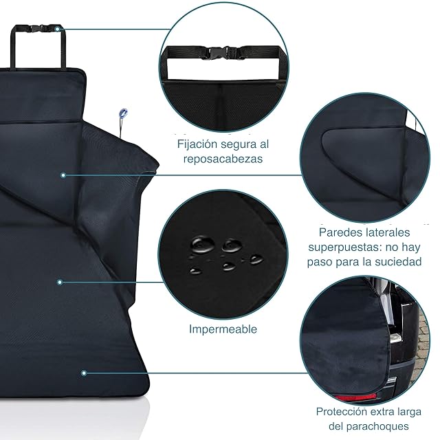 Foto 3 de 7 de smartpeas Manta para Maletero para Perros XXL - Protector de Maletero para Cualquier Coche