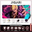 JIGARI Anime Theme Printed XL Extended Stich Edge Mousead | Smooth Surface Gaming Mousepad with Anti-Slip Rubber Base | 3mm Thick - 11 x 23 Inch (Sanji (P115)) gallery image