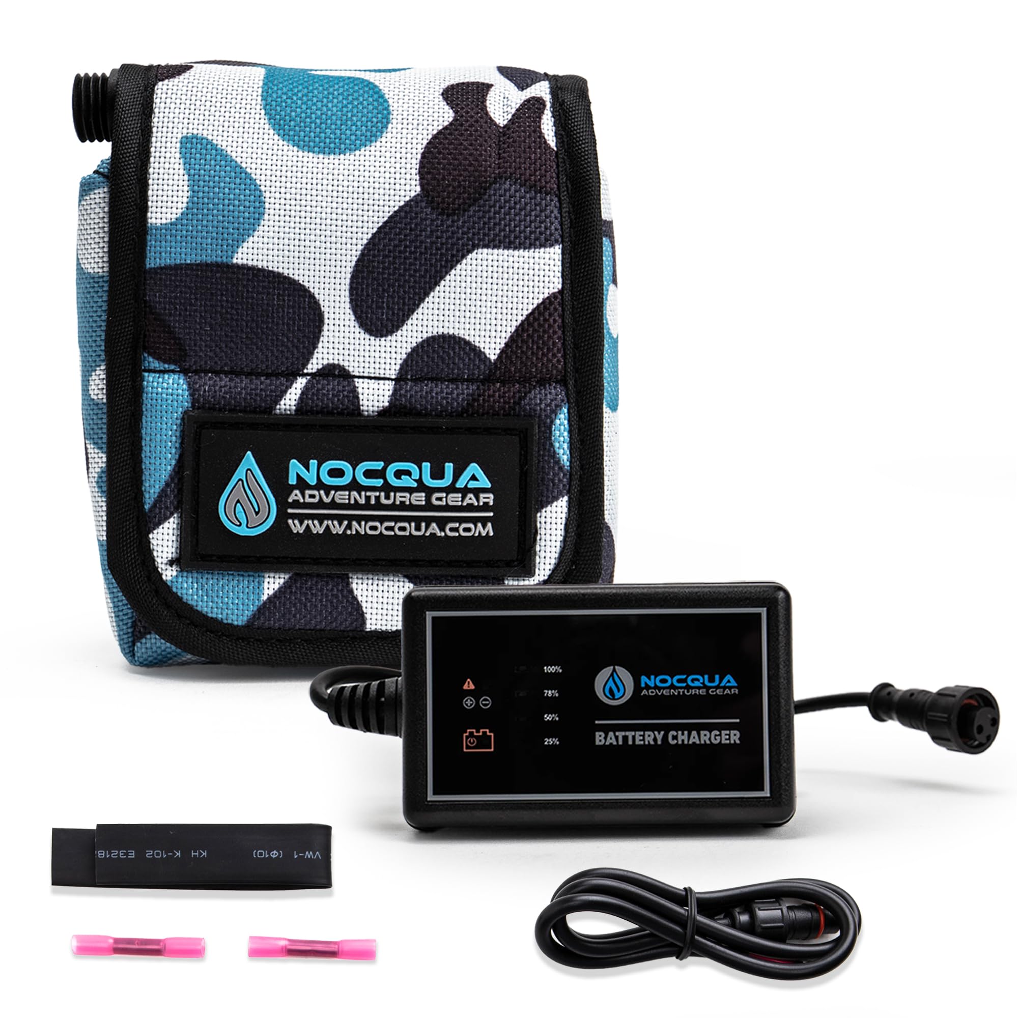 Pro Power Water-Resistant Battery & Charger Kit - Compatible with GPS, Depth & Fish Finders, & Most 12 Volt Electronics