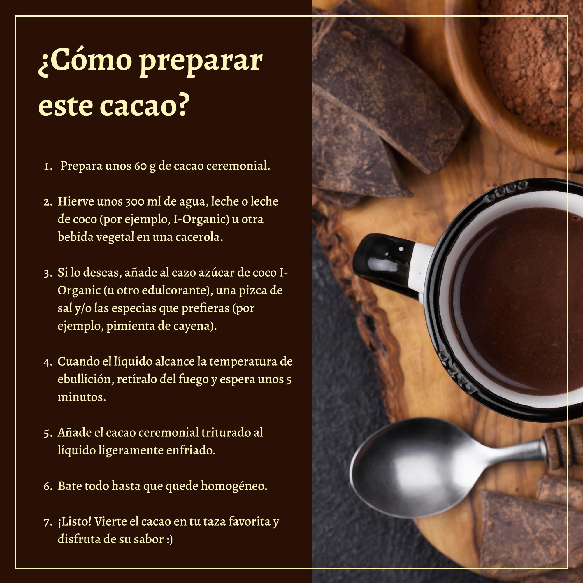 Cacao Ceremonial puro 100% Single Origin, Theobroma, Masa keto para beber sin azúcar, Saludable, sin gluten, Tradicional ceremonias espirituales, Plantación familiar en Sierra Leona, 1kg