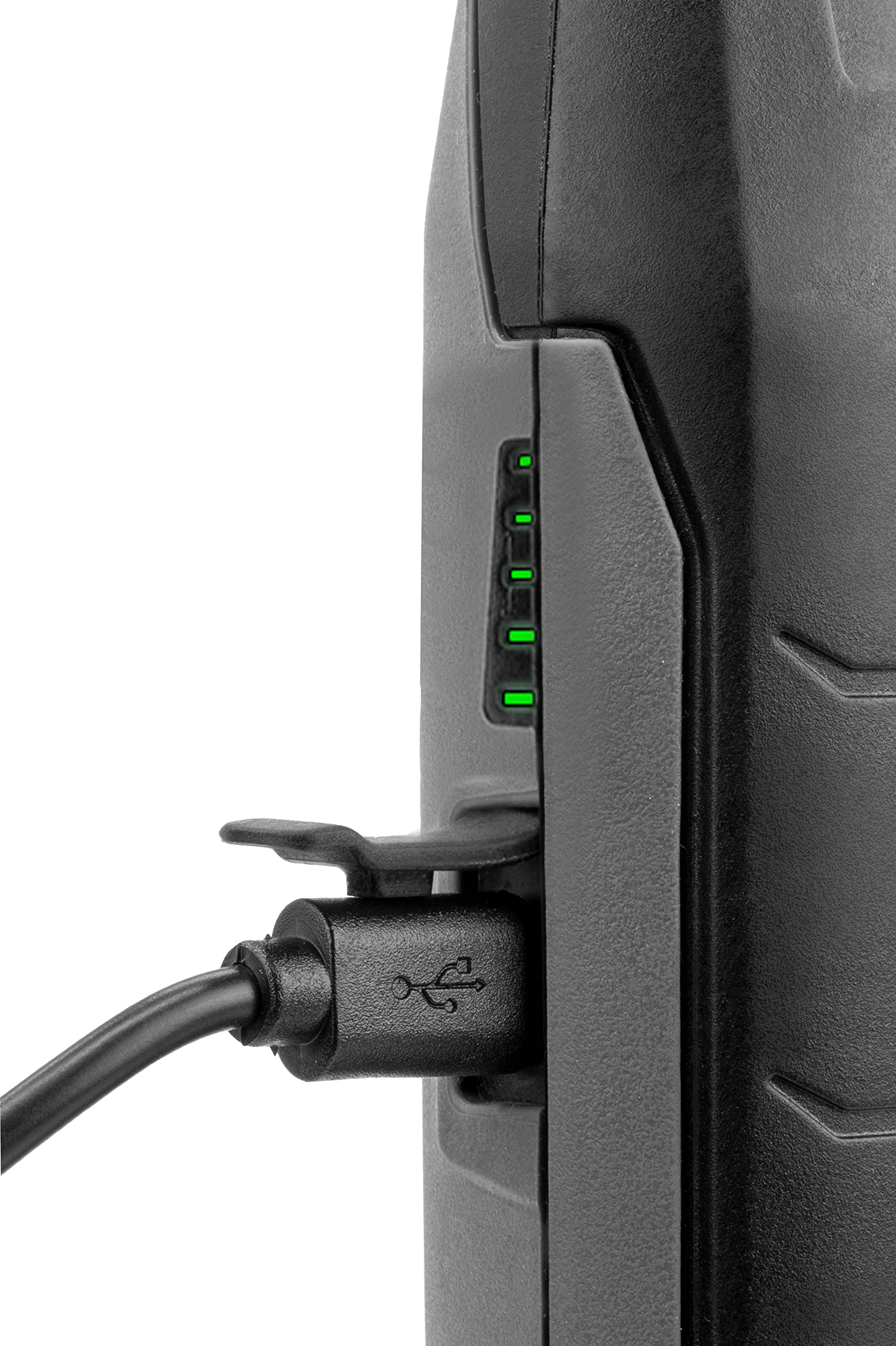 Ansmann Lampada da lavoro professionale IL700R, 7 W, COB LED 2 in 1, ricaricabile con magnete e gancio, maneggevole e robusta per officina, cantiere, artigianato, auto, ispezione, colore nero