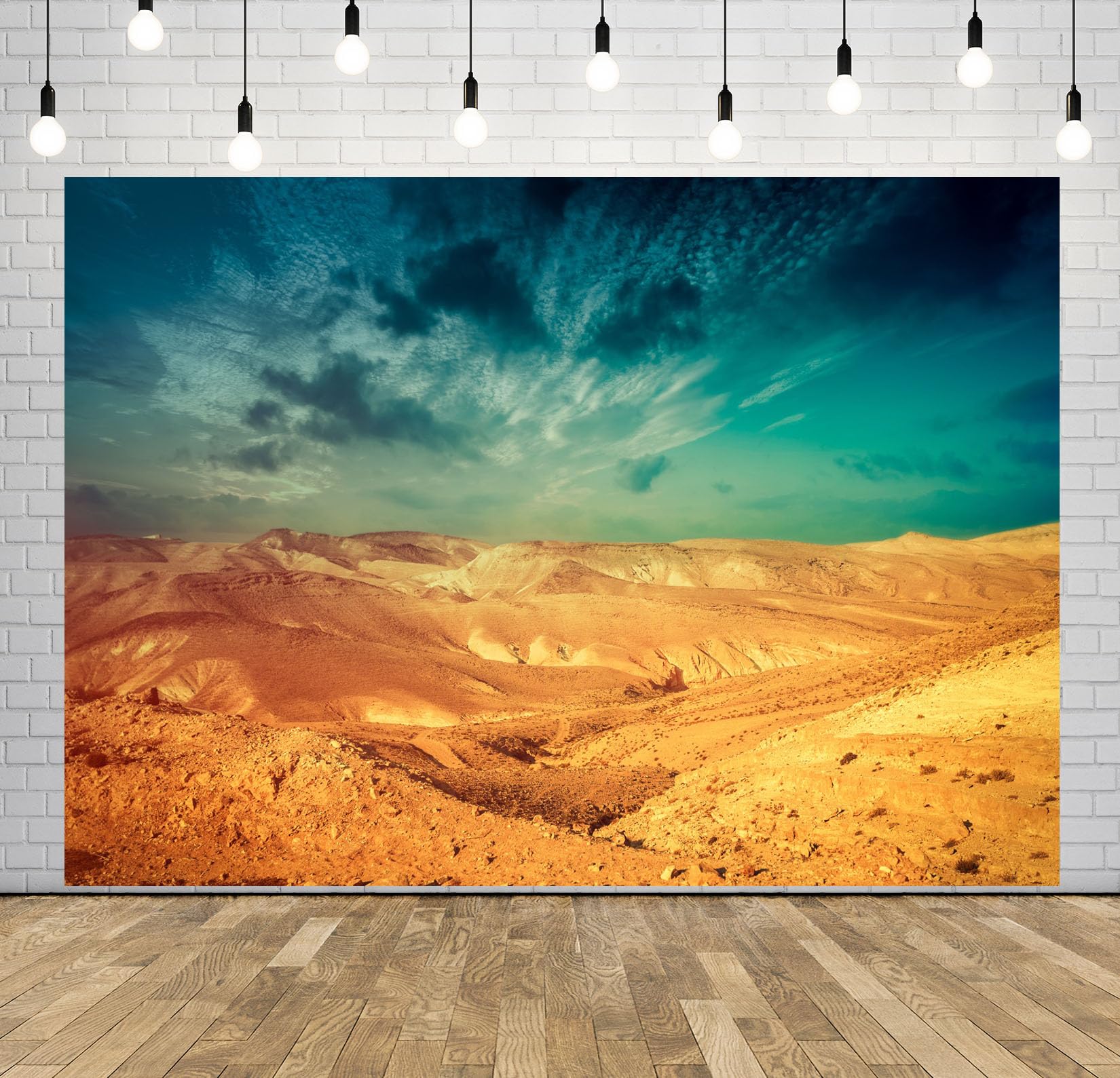 8x8FT (2.5x2.5m) Montagne Dorate Del Deserto Sfondo Fotografico