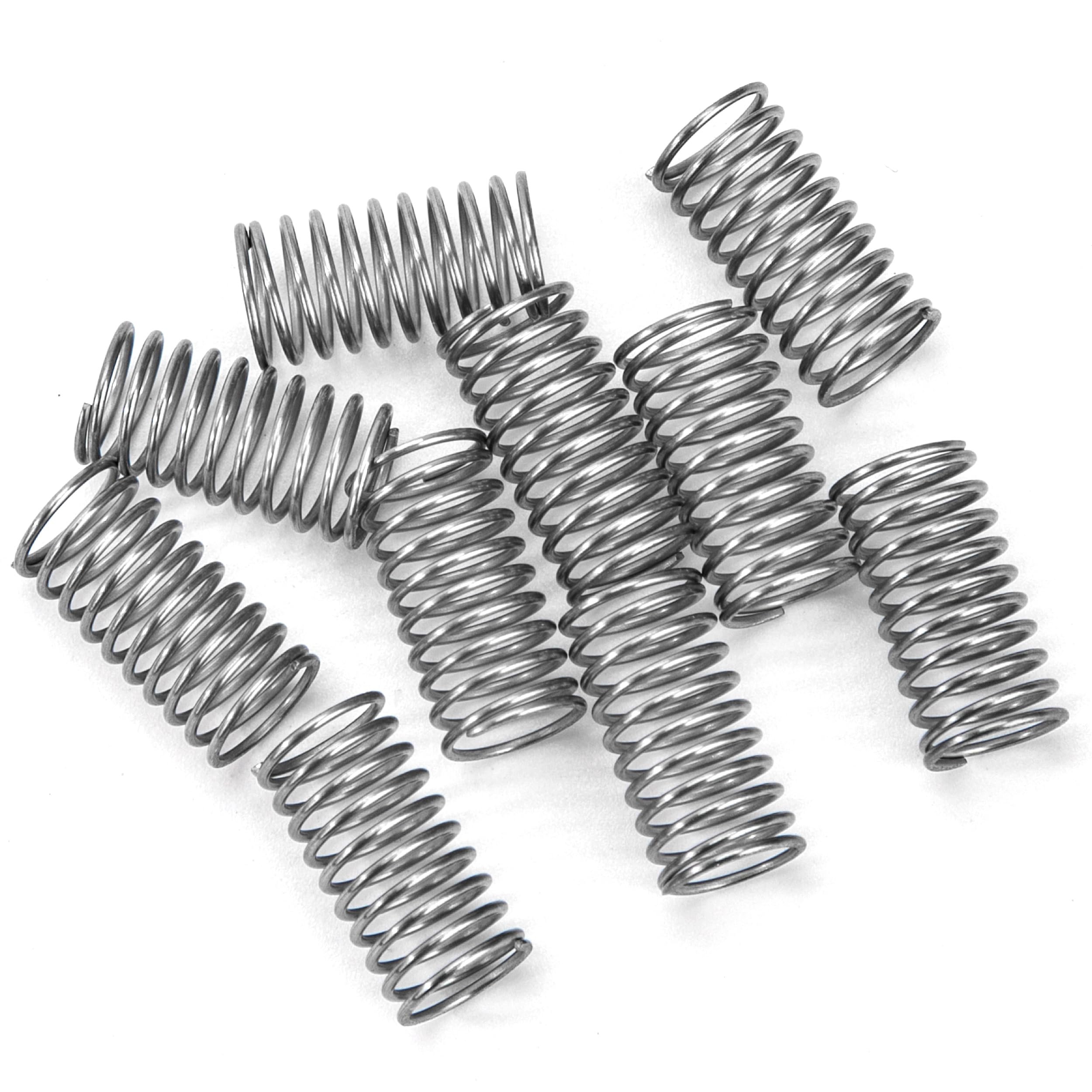 Sprężyny ściskające 15 mm sprężyna ze stali nierdzewnej 304 średnica drutu 0,65 mm średnica zewnętrzna 8 mm siła sprężyny 0,33 kg 10 sztuk