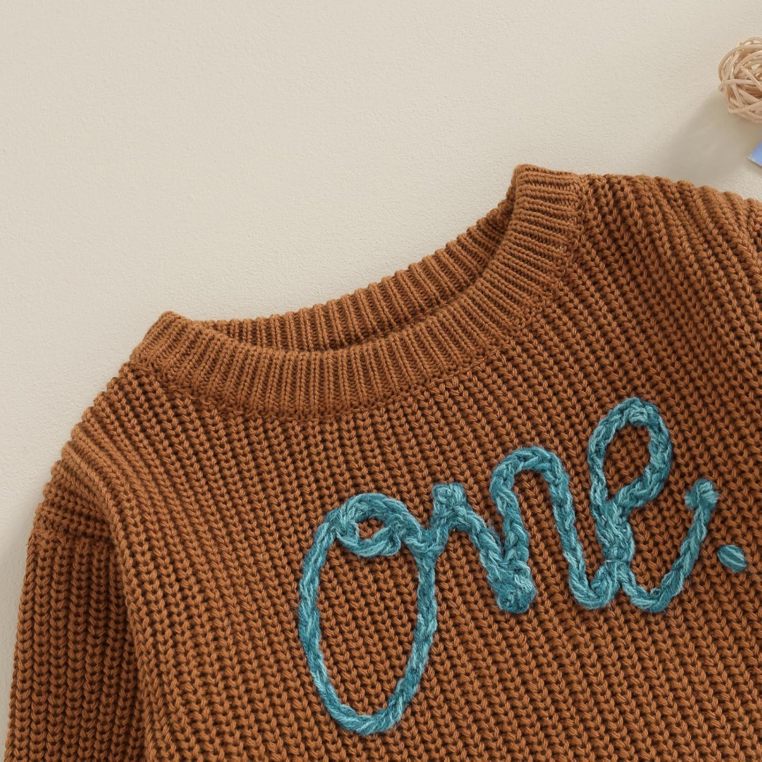 Unisex Baby Girl Boy Knit Sweater Romper One Oversized Onesie Cute First Birthday Outfit Fall Winter Clothes - Image 3