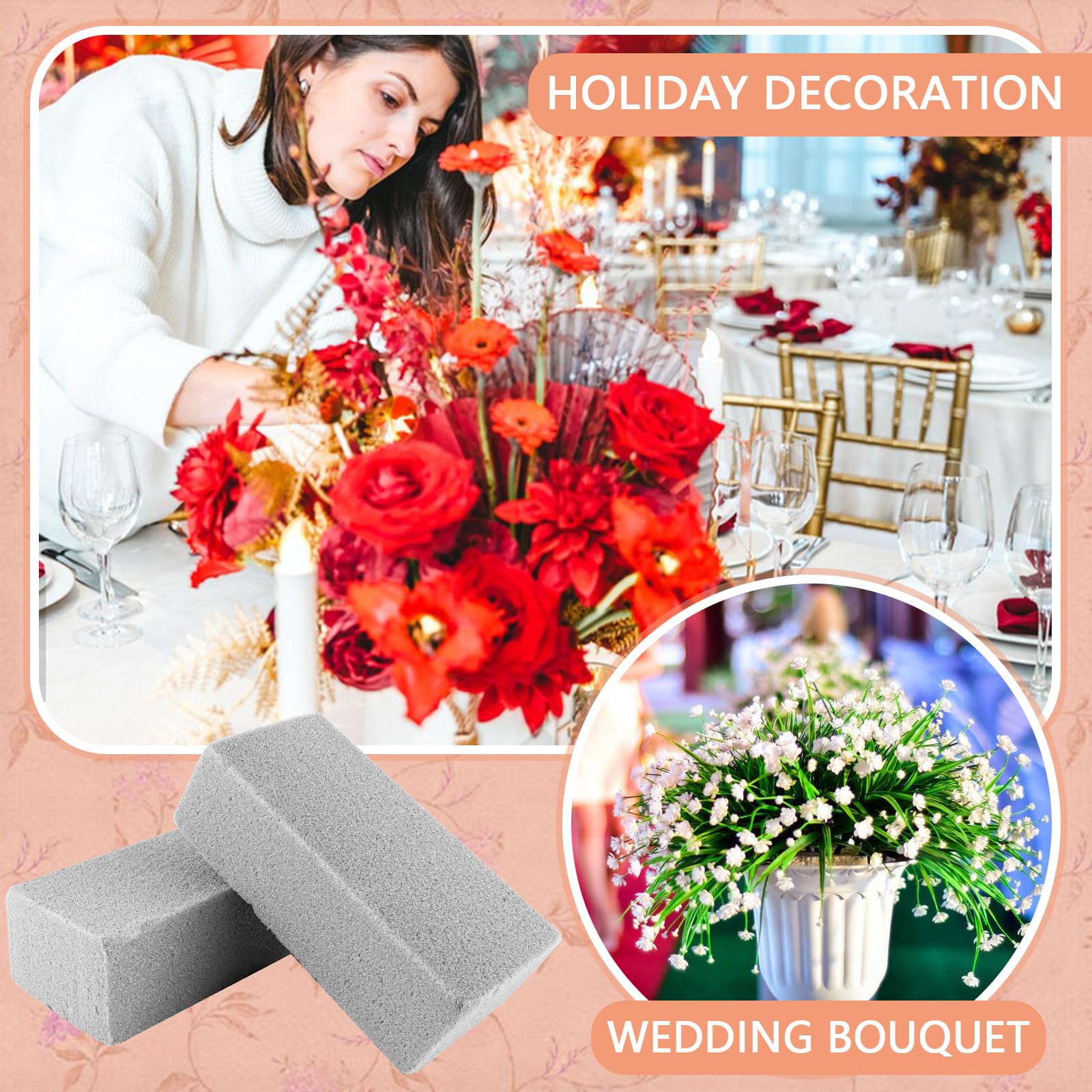 Oasis - Spugna Per Fiori Freschi Ideal MaxLife, Confezione Da 20