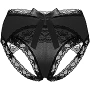 CITUYER Women Sexy Lace Panties Underwear with Cute Bow Midnight Lingerie Briefs （Black-XL）, Opens in a new tab