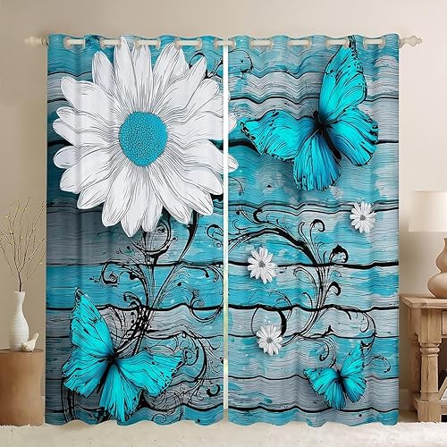 Miniatura 27 de Erosebridal - Cortinas para jugadores estilo gamer, cortinas para ventana con diseño de controlador de juego para niños, adolescentes y jóvenes,