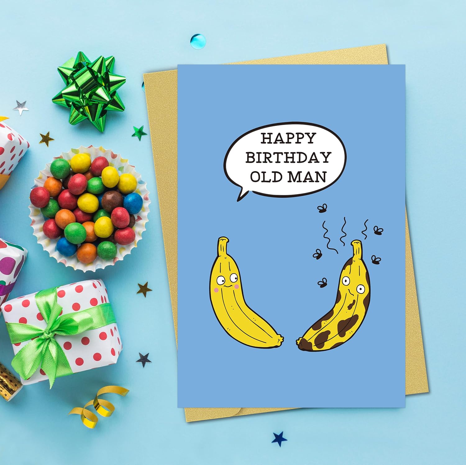 Funny Banana Birthday Card for Men Women - Happy Birthday to Old Man image 4