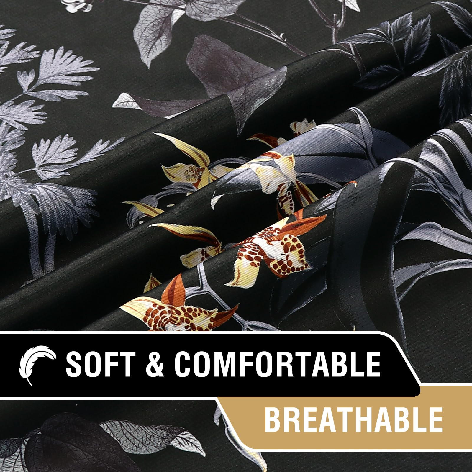 Cortinas Opacas Para Cocina, Con Aislamiento Térmico Y Ojales En La Parte Superior Gris 2 Paneles