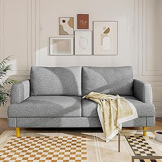 Loveseat Sofa Couch for Living Room with USB Type C Ports – Light Gray U...