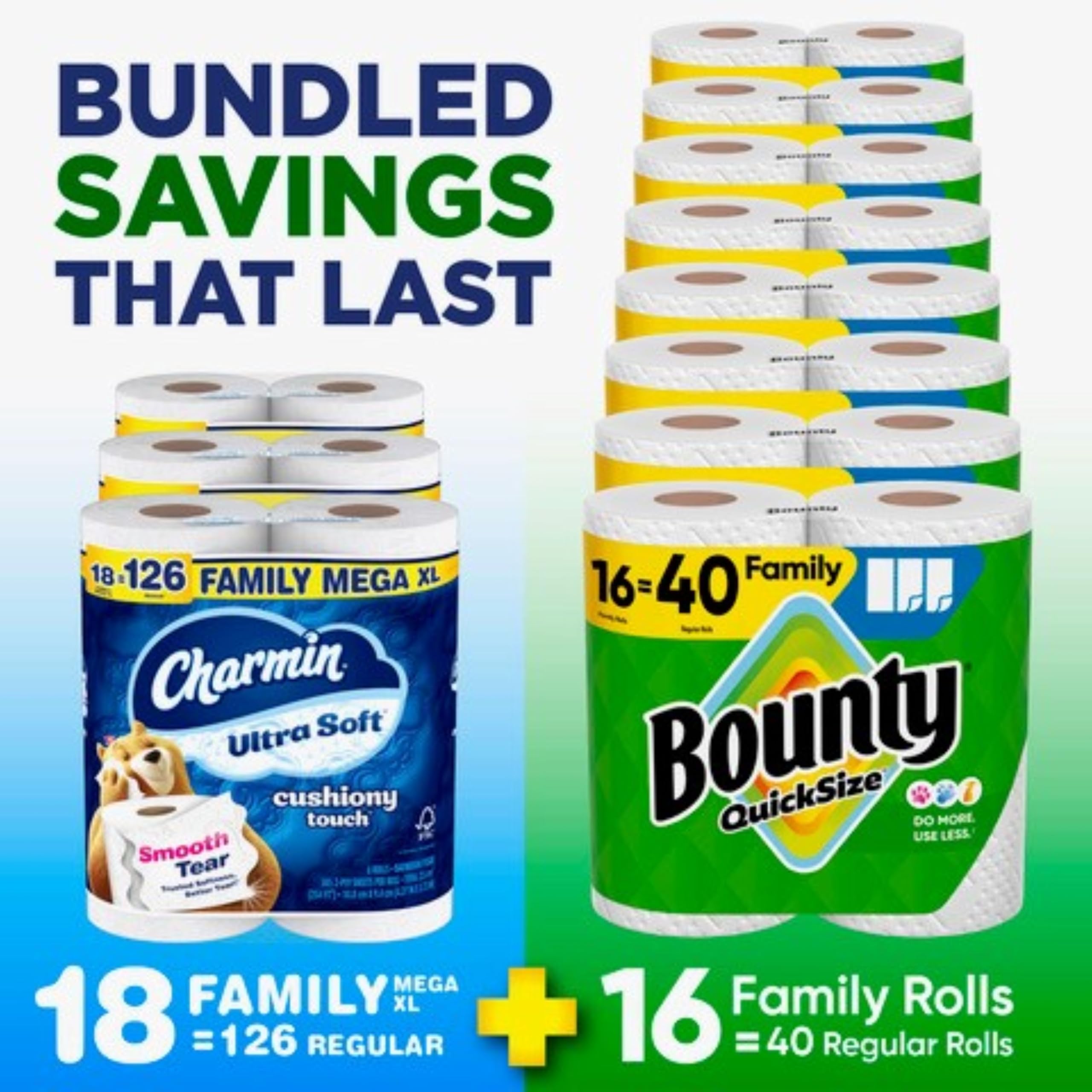 Amazon.com: Bounty Quick-Size Paper Towels, White, 16 Family Rolls
