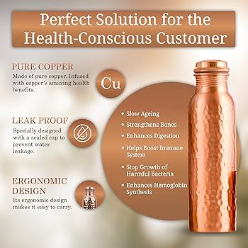 copper water bottle benefits