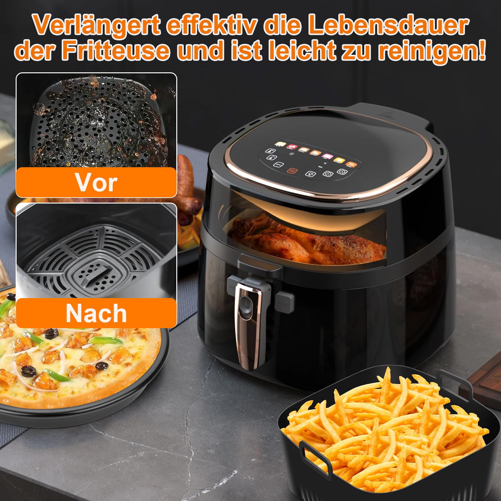 moleath Airfryer Accessoires compatibel voor Philips Essential