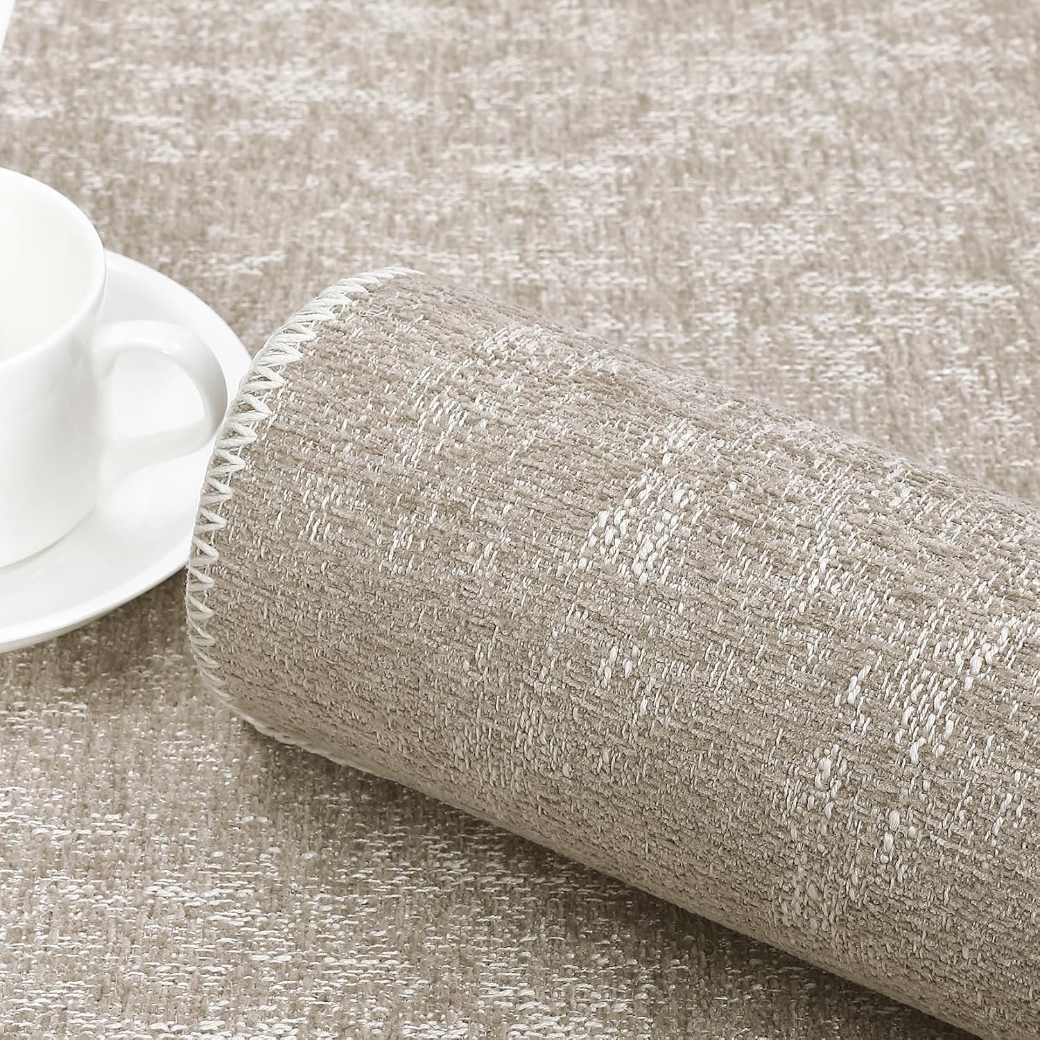 COZYLOOM Washable Rug 9x12 Rug for Living Room Modern Neutral Rug Non Slip Throw Rugs with Rubber Backing Large Area Rug for Bedroom Low Pile Stain Resistant Carpet for Dining Room Office 9'x12' Taupe