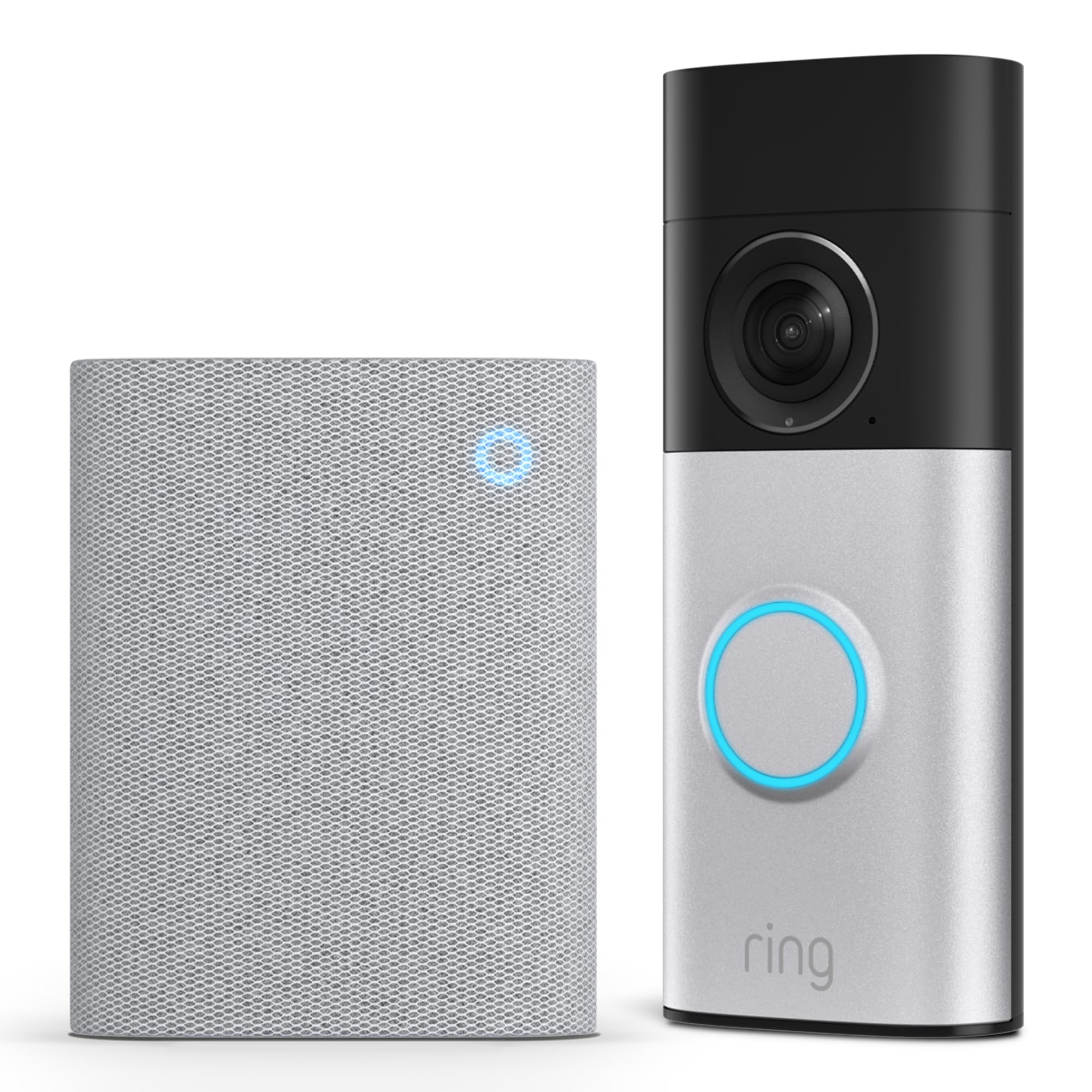 Ring Videocitofono Pro cablato, ultimo modello (Wired Video Doorbell Pro) con alimentatore plug-in + Chime (3ª gen.) | Retinal 2K | Prova gratuita di 30 giorni del piano di abbonamento Ring