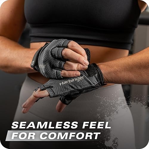 Miniatura 3 de Harbinger Pro Gloves 3.0 - Guantes de entrenamiento de alto rendimiento, agarre mejorado, transpirables elásticos en 4 direcciones, cierre de muñeca