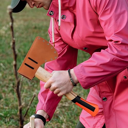 Miniatura 5 de GANAZONO 2 unids hacha protector de cuero herramienta camping hacha hacha hacha cuero hacha hacha caso hacha hacha cubierta cubierta de hacha