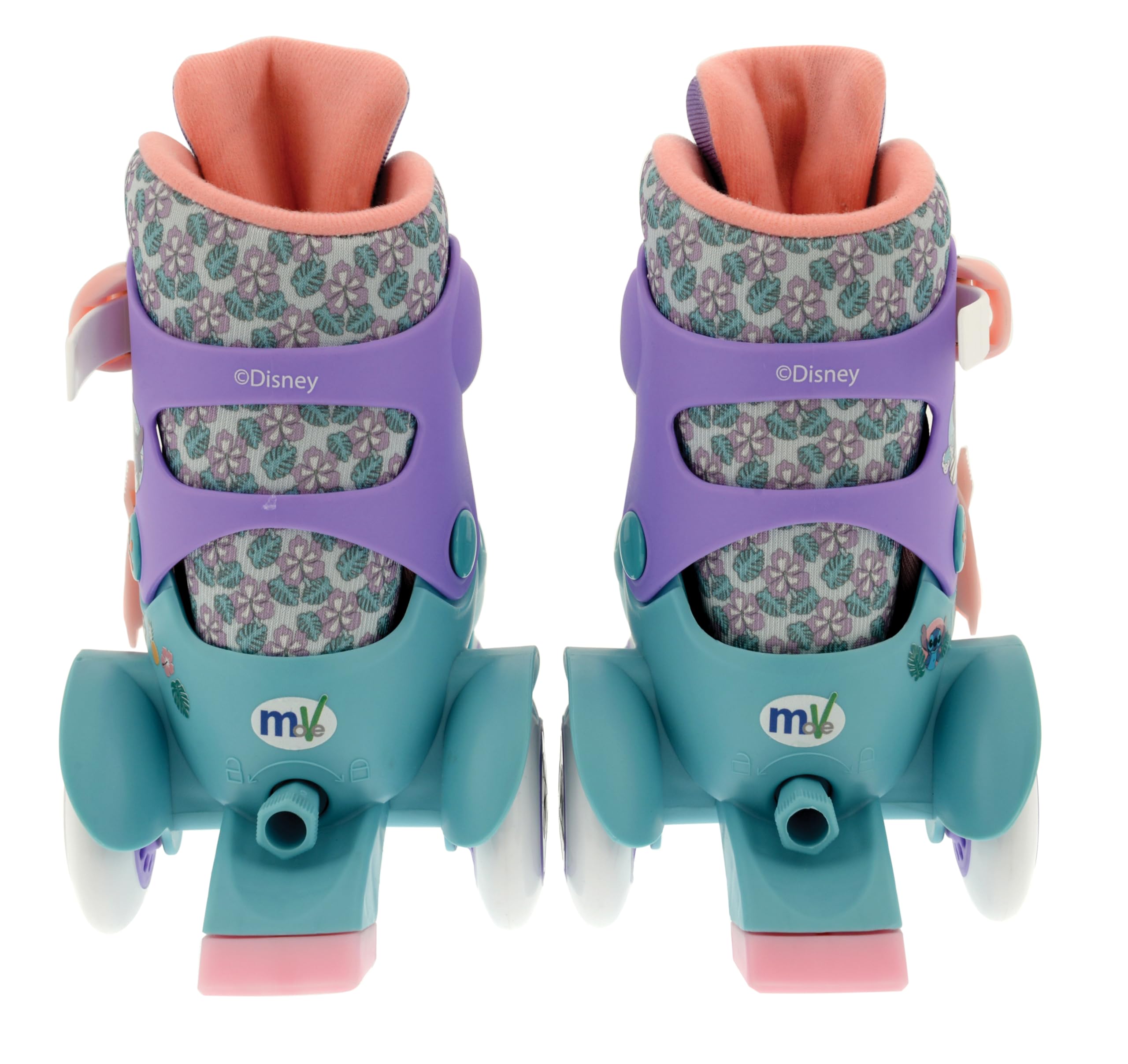 Disney Stitch Kids - Patines de Ruedas Grandes | Patines Ajustables de 4 Ruedas para niños | Talla de Zapato Junior 9J-12J