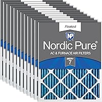 Vista 40 de Nordic Pure 20x20x1 (19 1/2 x 19 1/2 x 3/4) Filtros de aire plegados MERV 12, paquete de 6