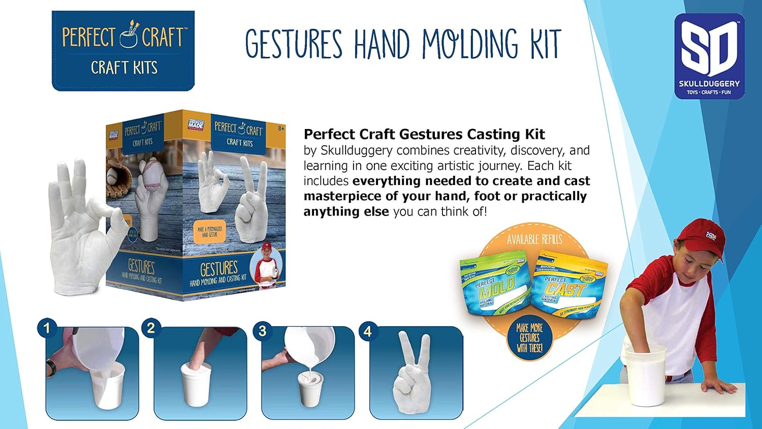 Perfect Craft Gestures Perfect Cast Molding and Casting Kit