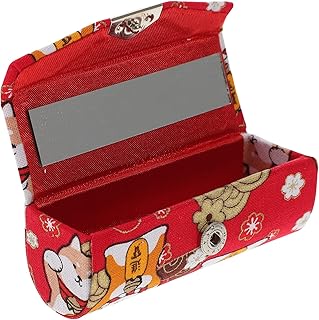 FRCOLOR 2 Peças Caixa De Batom Porta Batom Carteiras Femininas Organizador De Batom Bolsa Feminina Espelhos De Maquiagem Bolsa Retrô Estojo De Batom Para Mulheres Estojo De Batom Pequeno