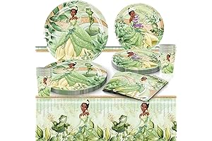81 PCS Tiana Birthday Party Supplies Set