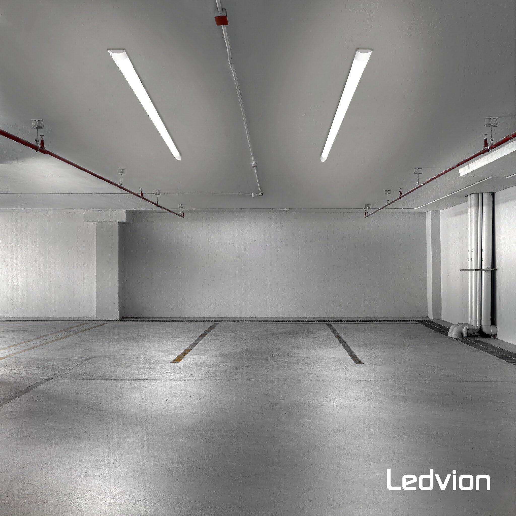 Ledvion - 5er-pack LED Batten T8 Tube 150cm (40W, 6500K, 6000L), Leuchtstreifen, LED-Leuchtstoffröhre Flicker-Free, Deckenleuchten Garage Beleuchtung