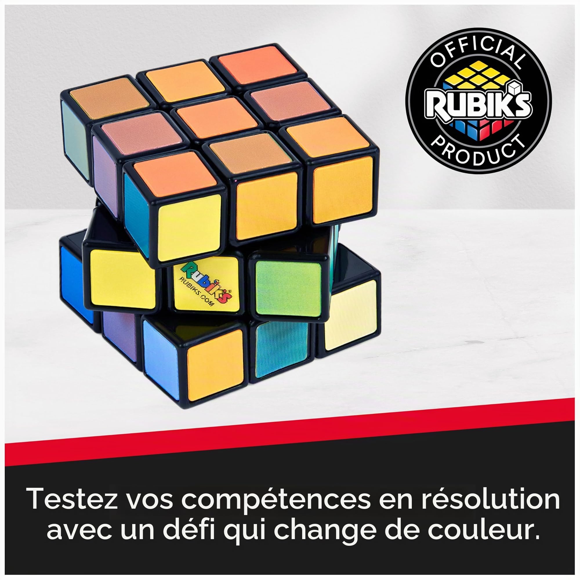 Rubik's Cube, Cube Impossible, Puzzle avancé de Correspondance des Couleurs, l'original 3x3 Rubik, Jouet Anti-Stress, Stimulant Casse-tête et Puzzle sensoriel pour Adultes, Adolescents et