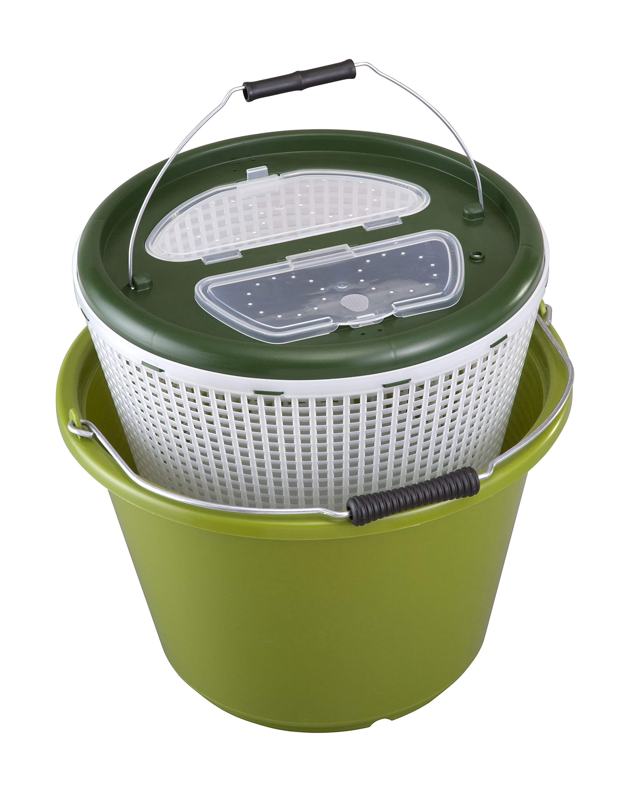 SECCHIO IN PLASTICA VERDE FLUO KAPRIOL - Ames Brico