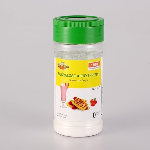 Natural Mate Sucralosa y eritritol (2 oz - Edulcorante 780 porciones/botella) - 100 veces dulzura de azúcar