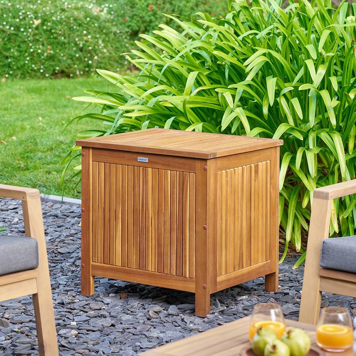 Hespéride Coffre de rangement 100l beige acacia