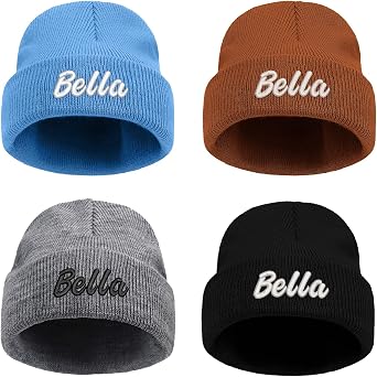 Custom Toddler Baby Beanies for Girls Boy- Personalized Embroidered Hats with Name for Infants Toddlers Girls Boys, Perfect Personalized Gift