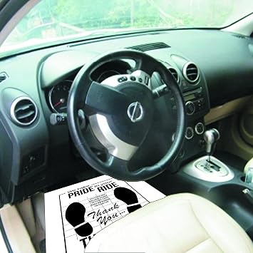 White Car Paper Floor Mats : 50 Pcs Disposable Floor Cars Auto Vehicles Automotive Mat Covers Protector Detailing Detail Wash Temporary Sticky 16x20inch, fzp202