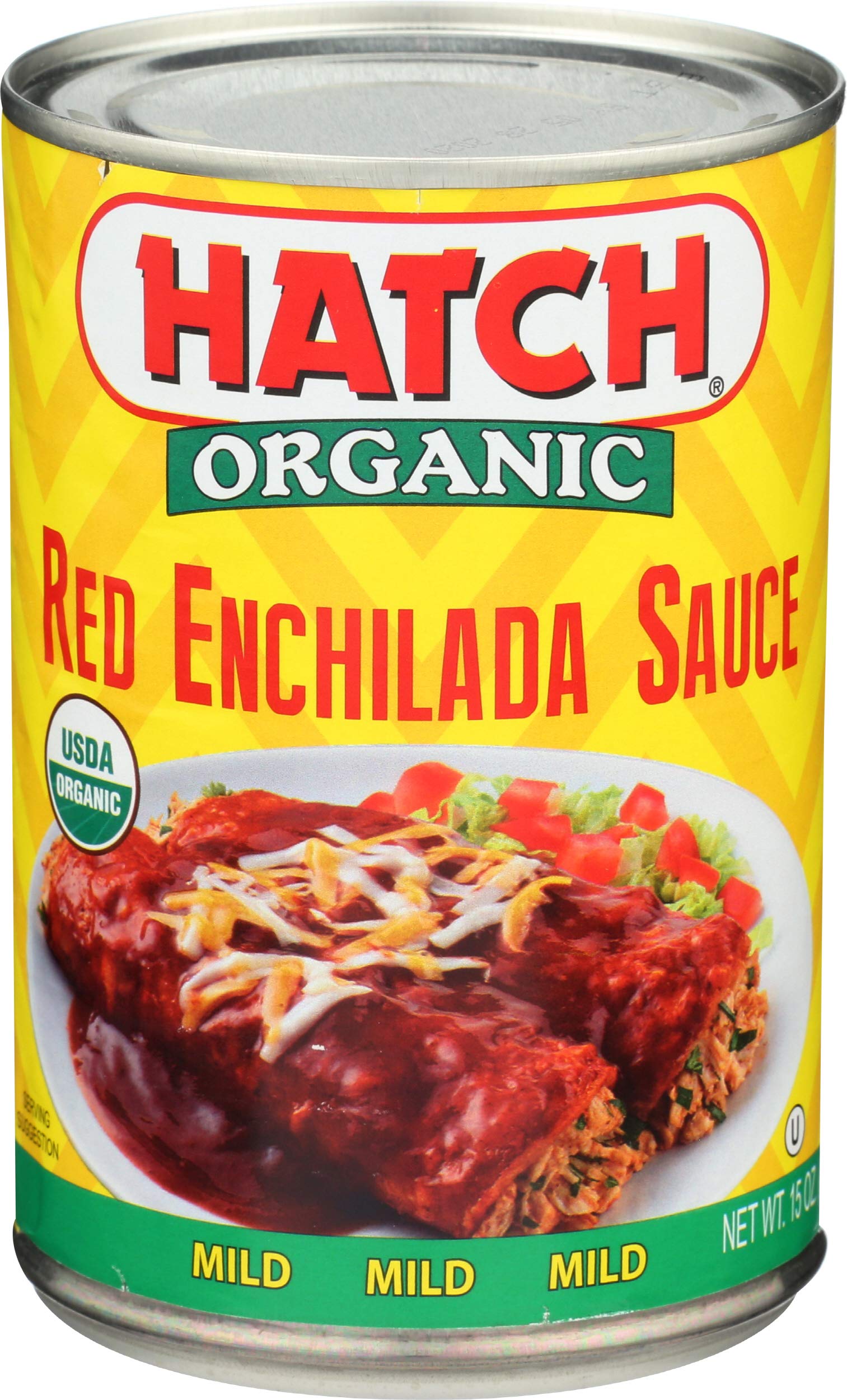 Hatch Red Enchilada Sauce, Mild, 15-Ounce Cans (Pack of 12)USDA Organic