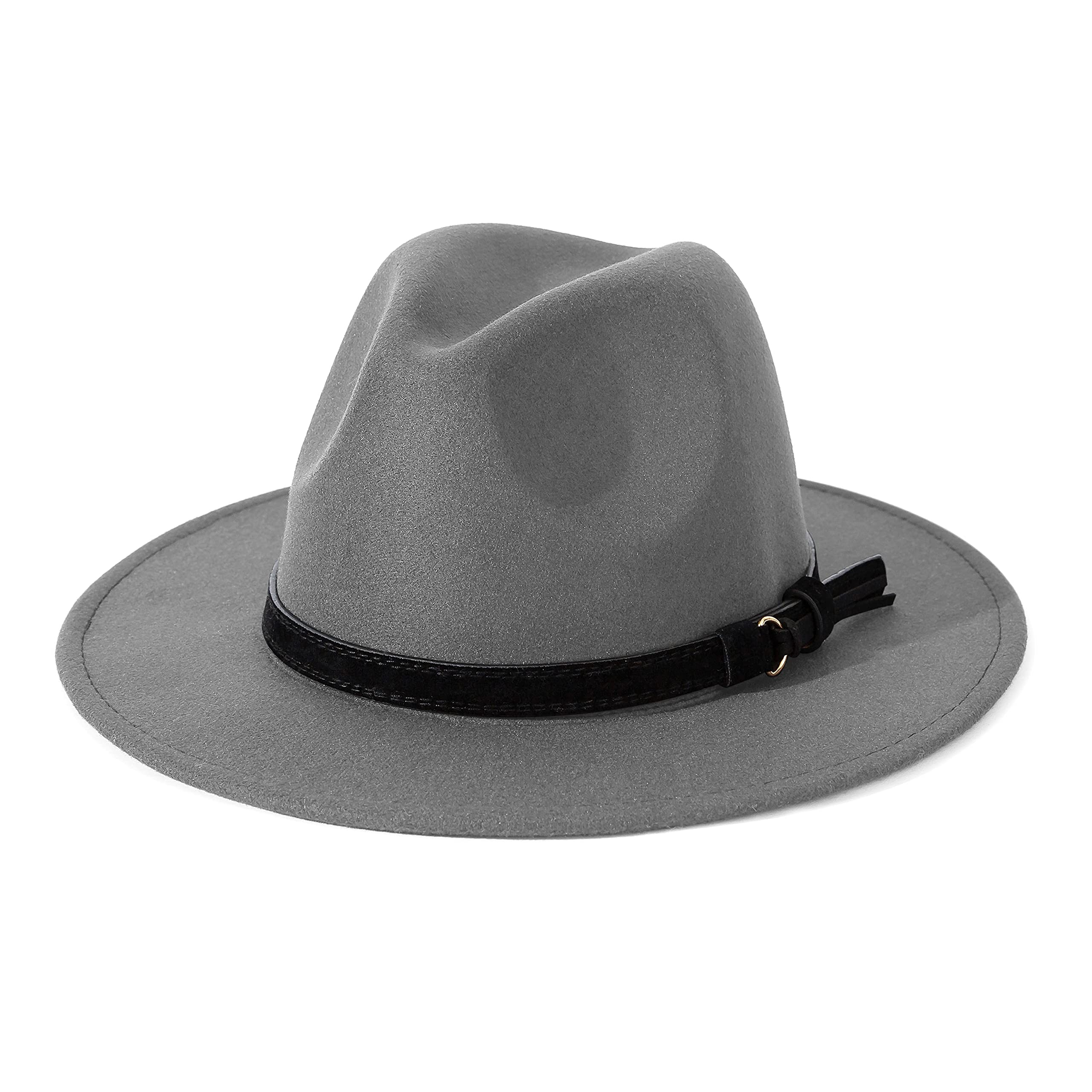 Lisianthus Men &amp; Women Vintage Wide Brim Fedora Hat