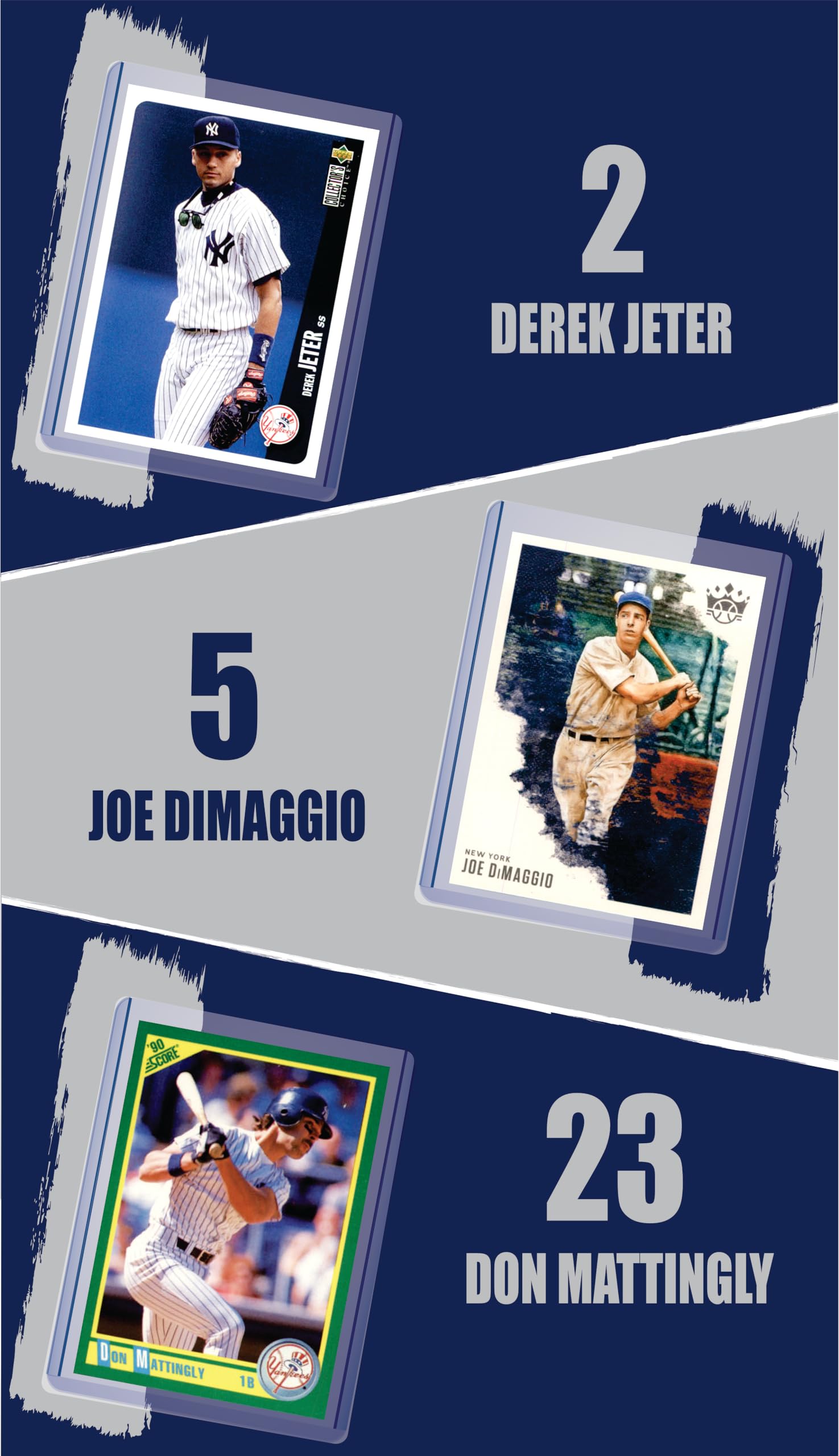 Amazon.com: New York Yankees Legends Cards: Babe Ruth, Mickey