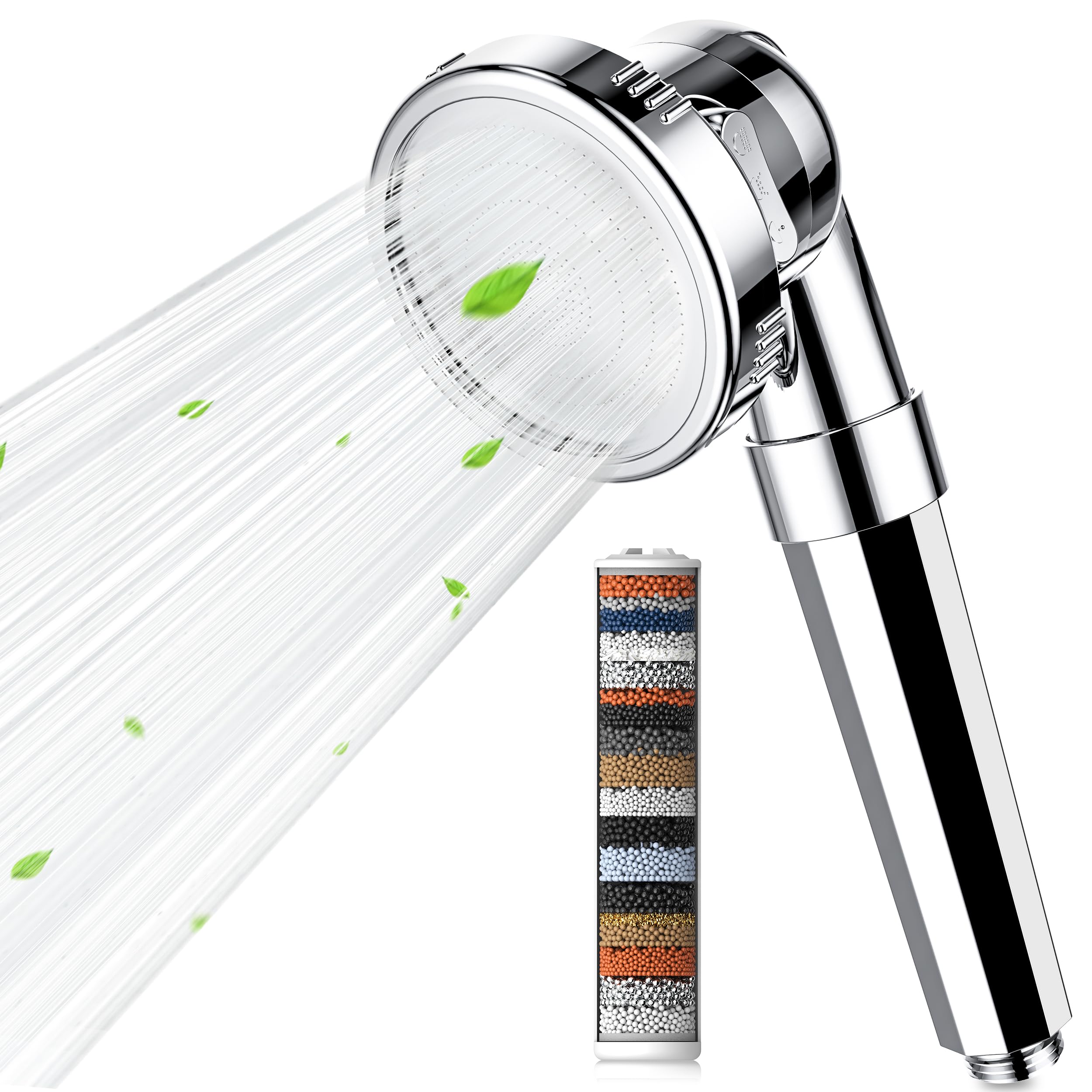 Magichome Chrome Filter Shower Head with 20-Layer Filtration(Without Shower Hose)