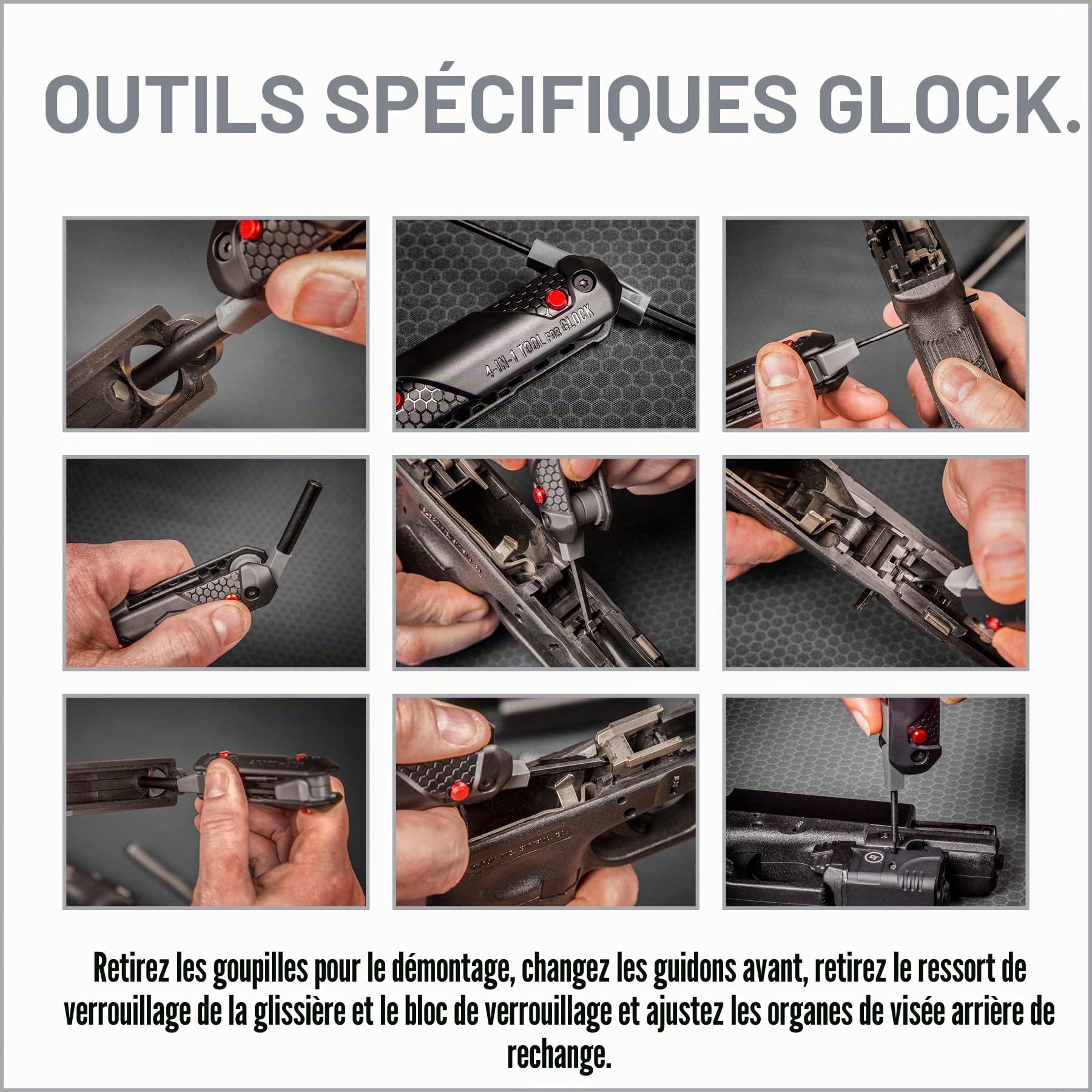 Real Avid AVGLOCK41 Accessoire de Nettoyage d'arme Mixte, Gris, no Size