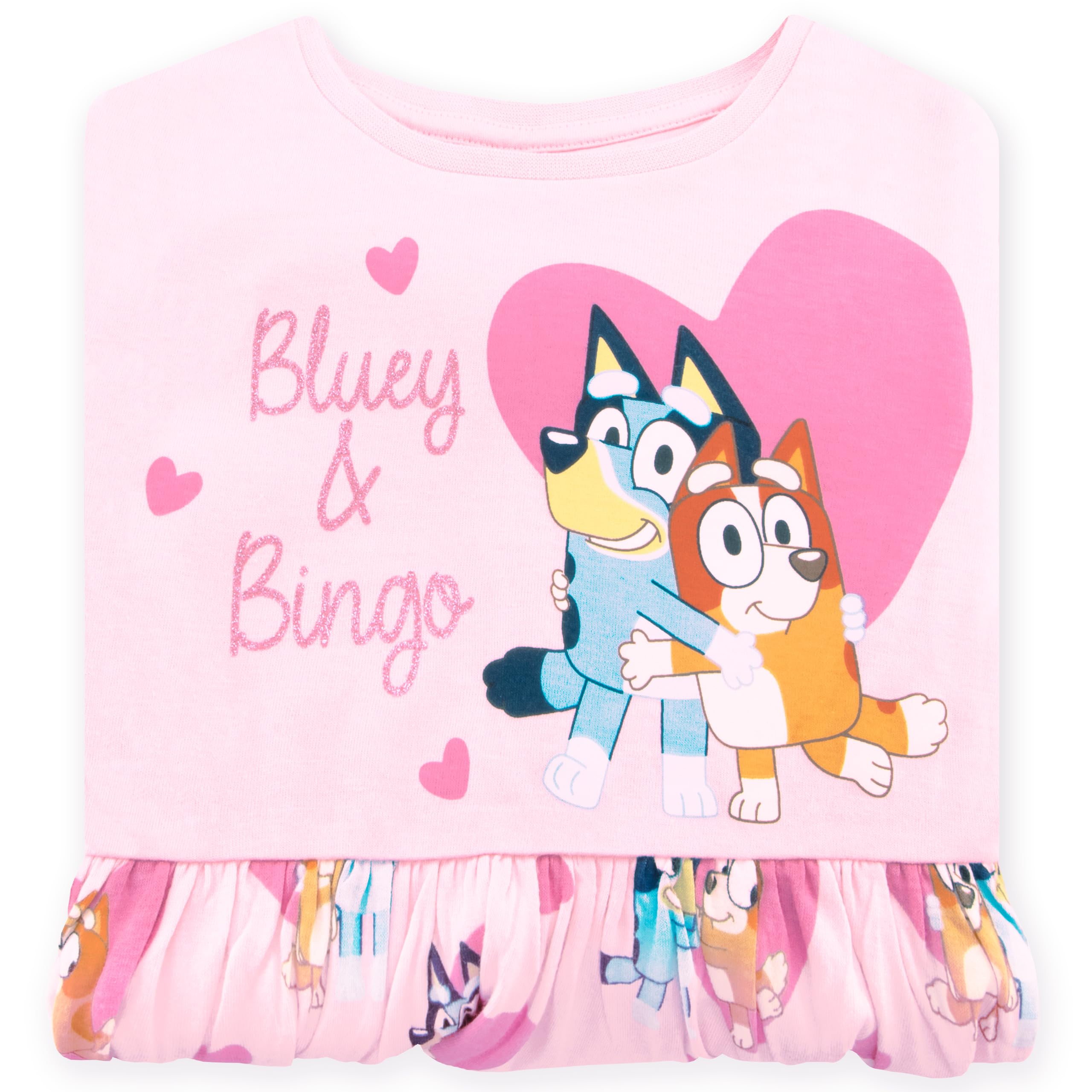 Sukienka Bluey | Sukienka dla Dziewczynek Bingo | Miękka Sukienka Bawełniana | Letnie Sukienki Dziewczęce